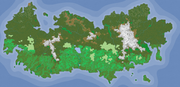 Map of the continent Namrok